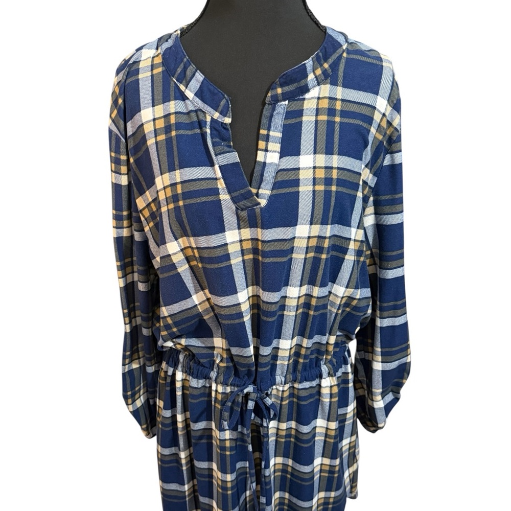Bobbie Brooks Blue and White Plaid Mini Dress